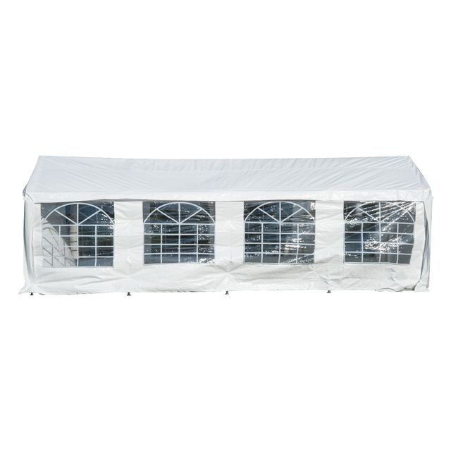 Carpa Blanca de 8x4 m Jardín Gazebo Pergola Cenado de segunda mano por