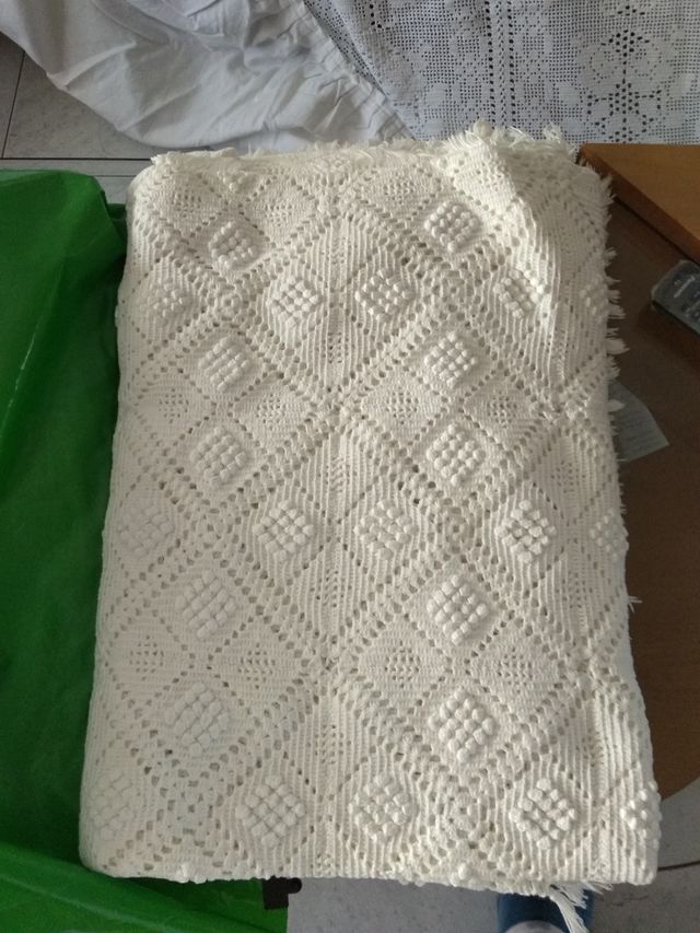 colcha ganchillo de 90 cm