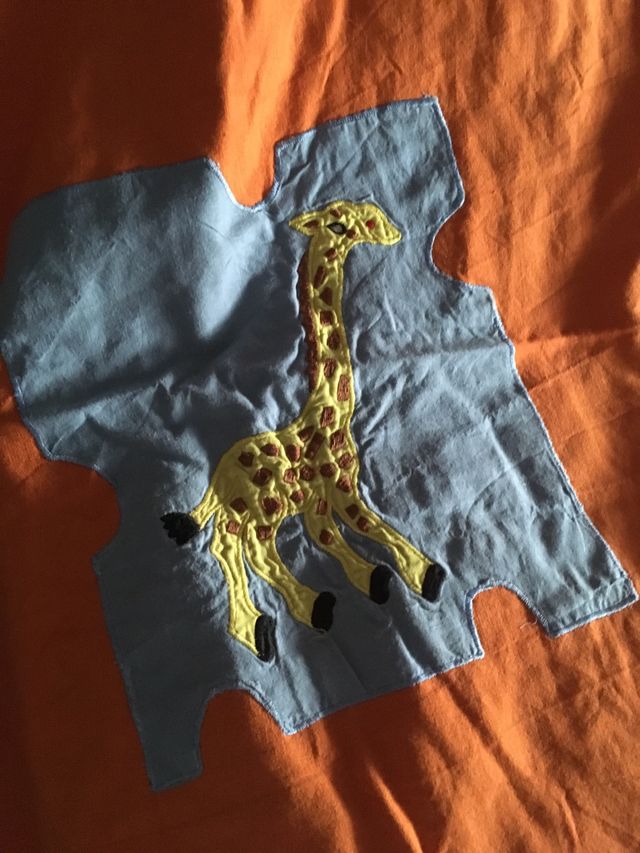 Cortina algodón patchwork