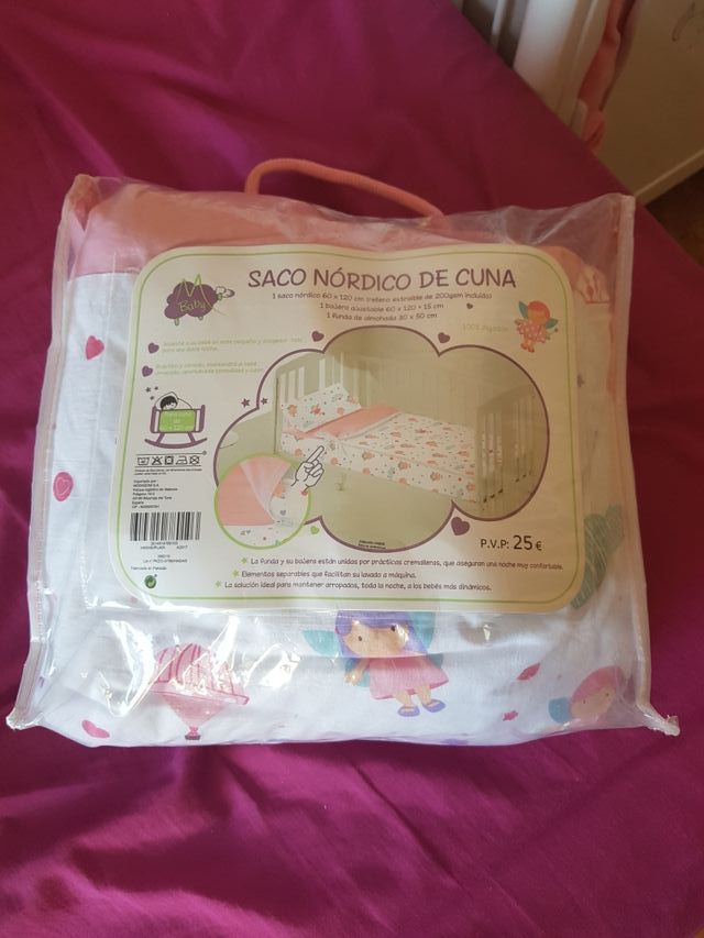 Funda nórdica cuna niña