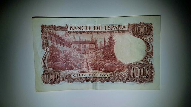 Billetes originales antiguos 100 y 200 pesetas