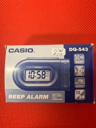 ALARMA CASIO DQ-543-1E DESPERTADOR DIGITAL LUZ Y REPETICION