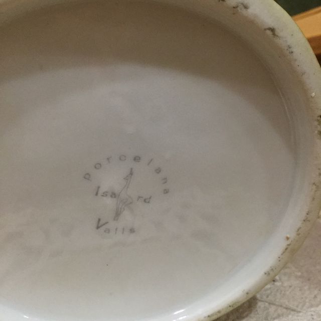 Tinaja porcelana Tarragona años 70 aliño aceitunas