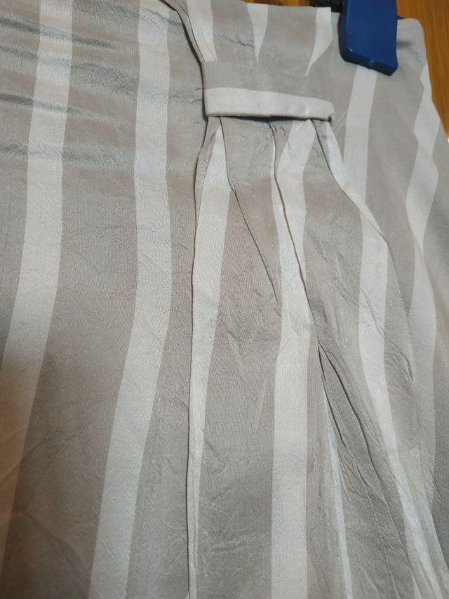 Falda de Tintorero color topo y beige claro