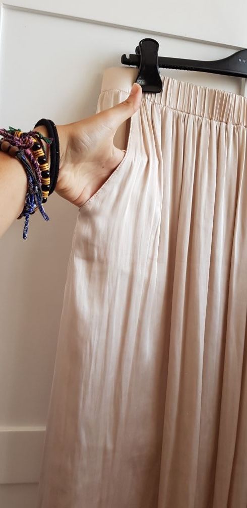 falda saten talla 40