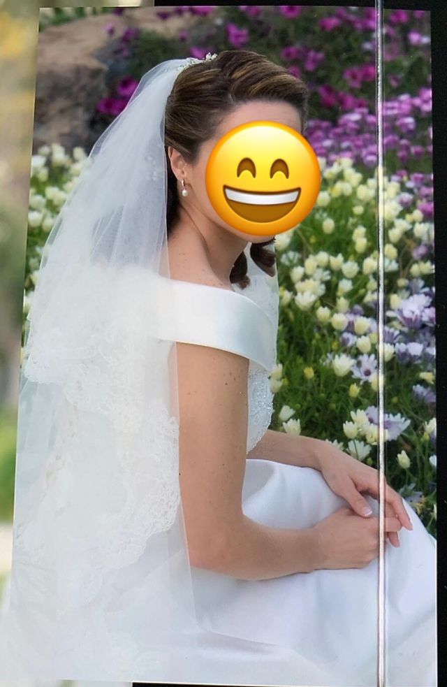 Vestido de novia/boda,velo/chal.-