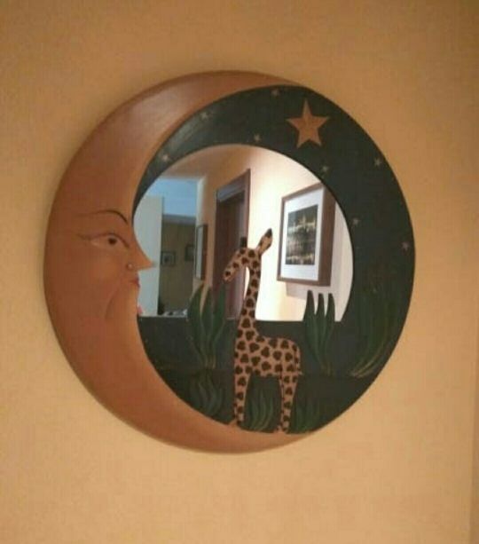 Espejo de madera artesanal