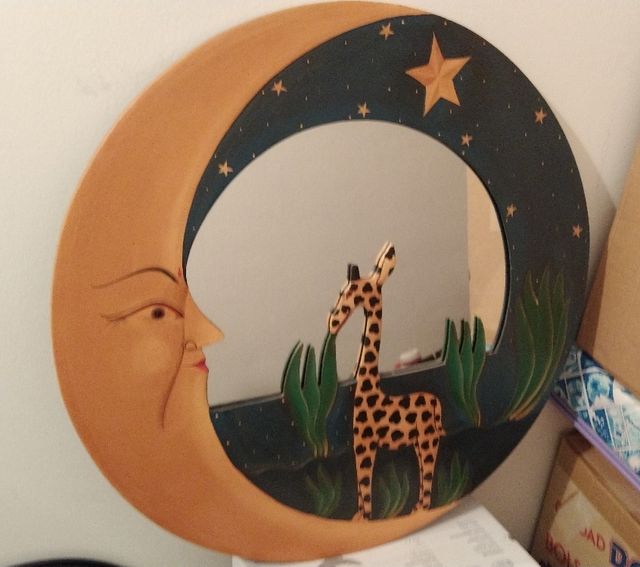 Espejo de madera artesanal