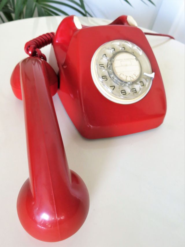 Teléfono rojo Góndola Citesa vintage (Heraldo)
