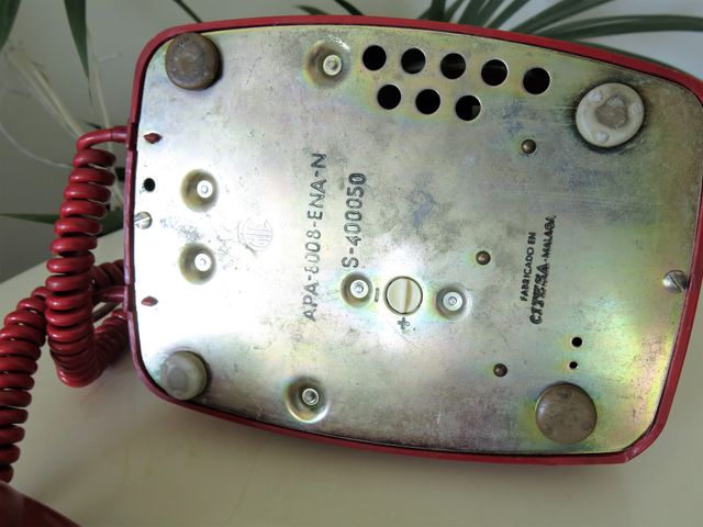 Teléfono rojo Góndola Citesa vintage (Heraldo)