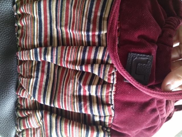 Bolso pana granate nuevo