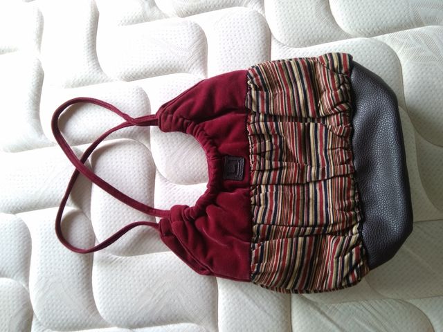 Bolso pana granate nuevo