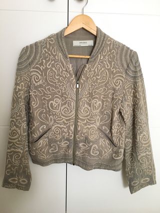 Chaqueta La Mano En De Provincia Zara Segunda Bordada O80wknP