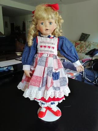 muñeca porcelana de colección