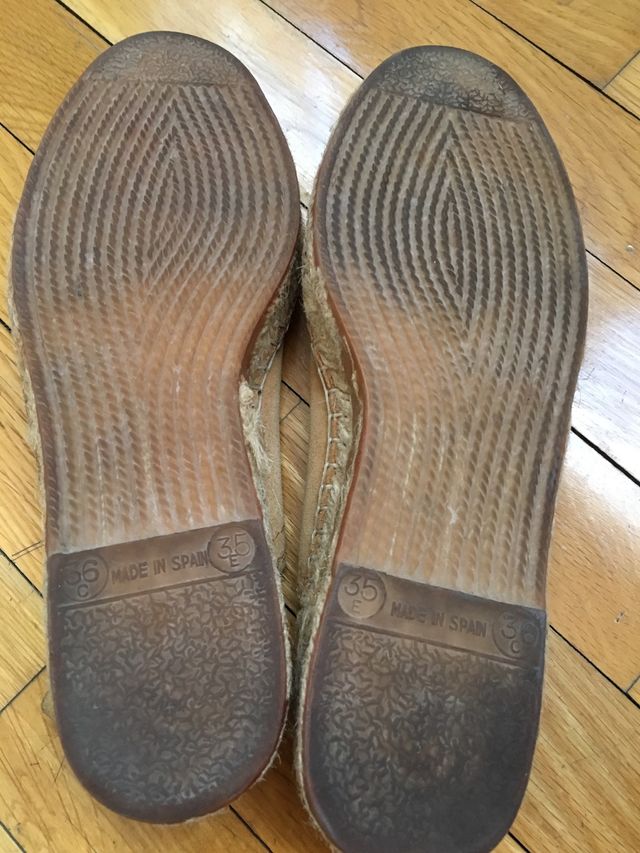 Sandalias de esparto número 36