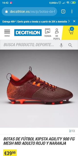 kipsta botas de futbol