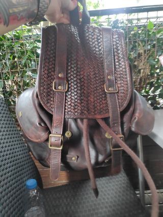 Mochila de piel zara man de segunda mano por 47 EUR en Cornellà de  Llobregat en WALLAPOP