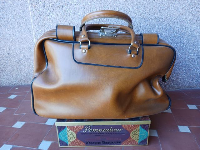 Bolsa de viaje vintage en piel