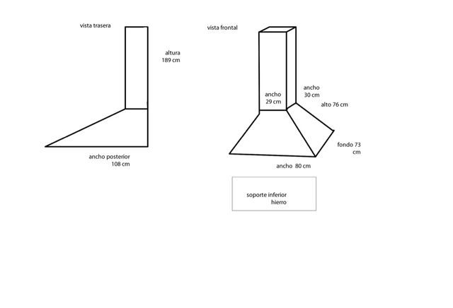 Chimenea de hierro de segunda mano por 230 € en Sabadell en WALLAPOP