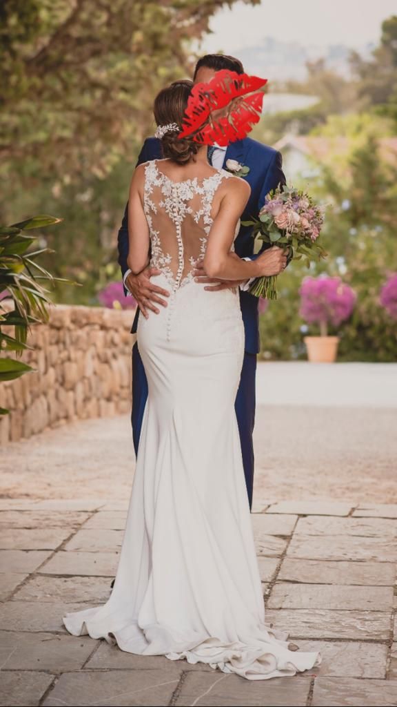 Vestido de novia talla 38 - ESPECTACULAR