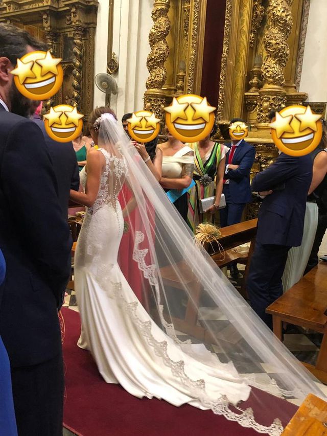 Vestido de novia talla 38 - ESPECTACULAR