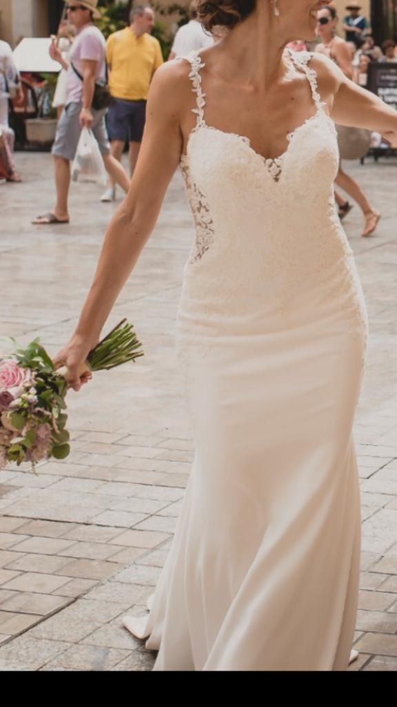 Vestido de novia talla 38 - ESPECTACULAR