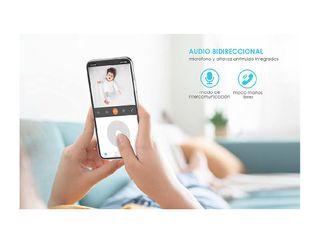 Audio de 2 V/ías Sensor de Movimiento Vigilabebes Audio Camara IP WiFi 1080P HD Grabacion Continua FHD Monitor para Bebe//Perros Detecci/ón Humana ieGeek Camaras de Vigilancia WiFi Interior