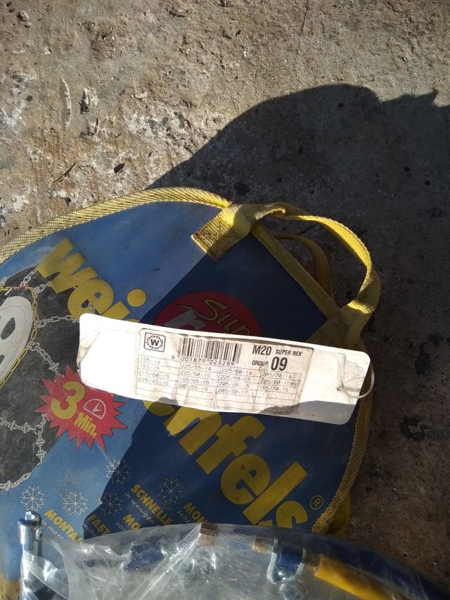 cadenas para nieve sin usar