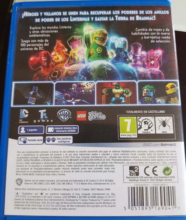 LEGO BATMAN 3 MÁS ALLÁ DEL PODER - PARA PS VITA