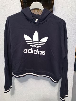 sudadera corta adidas