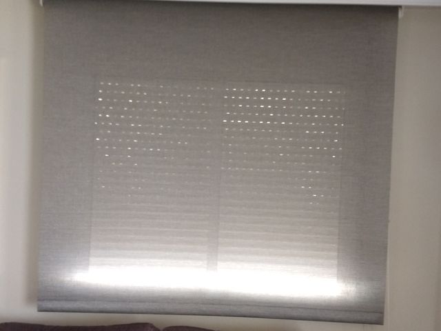 estor enrollable tejido screen color blanco