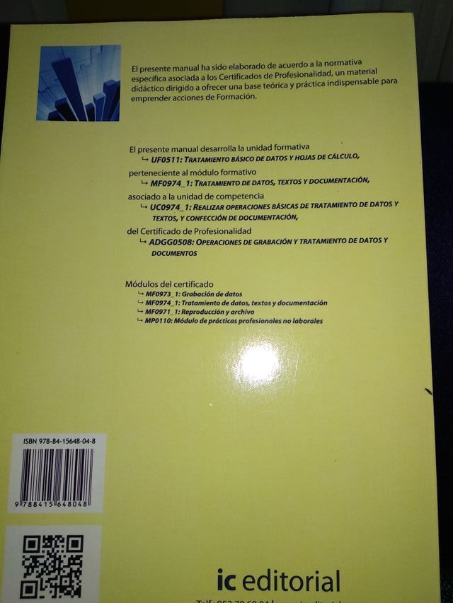 Tratamiento básico de datos y hojas de cálculo.