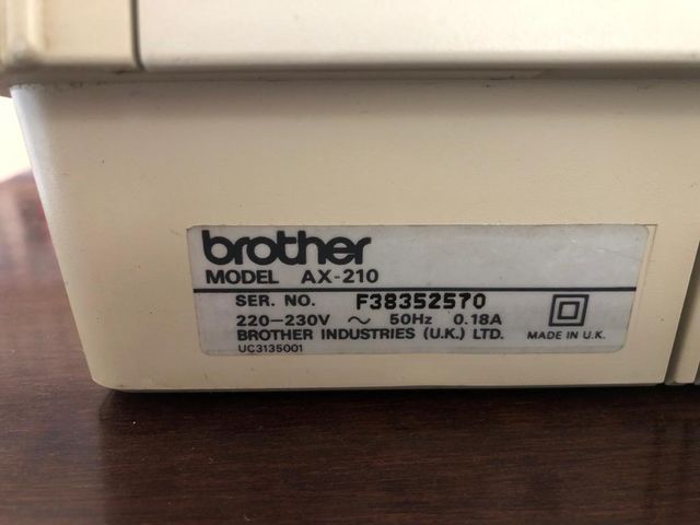 máquina de escribir