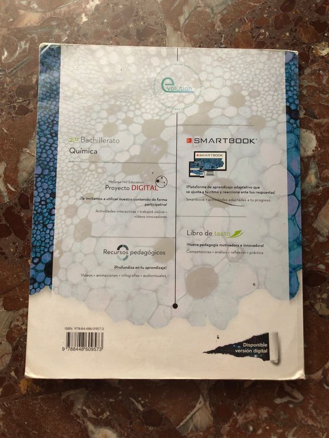 Libro Química 2 Bach / ISBN: 9788448609573