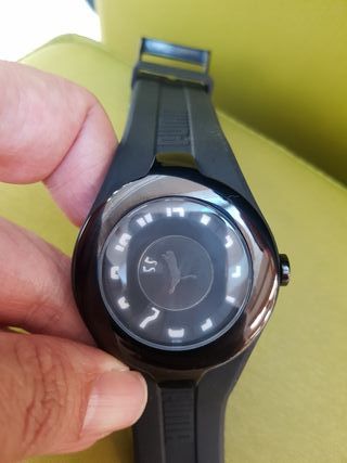 reloj puma negro