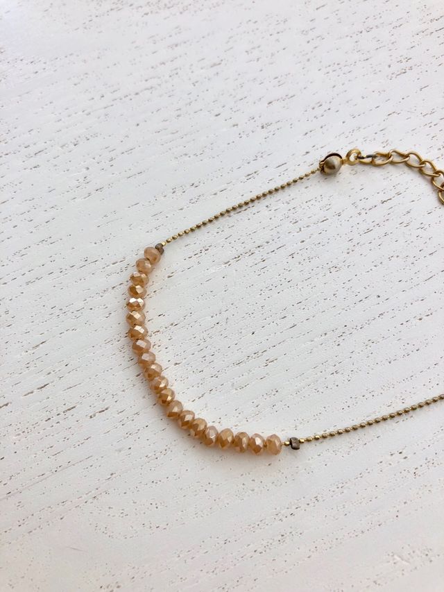 Pulsera Swarovski color ambar.