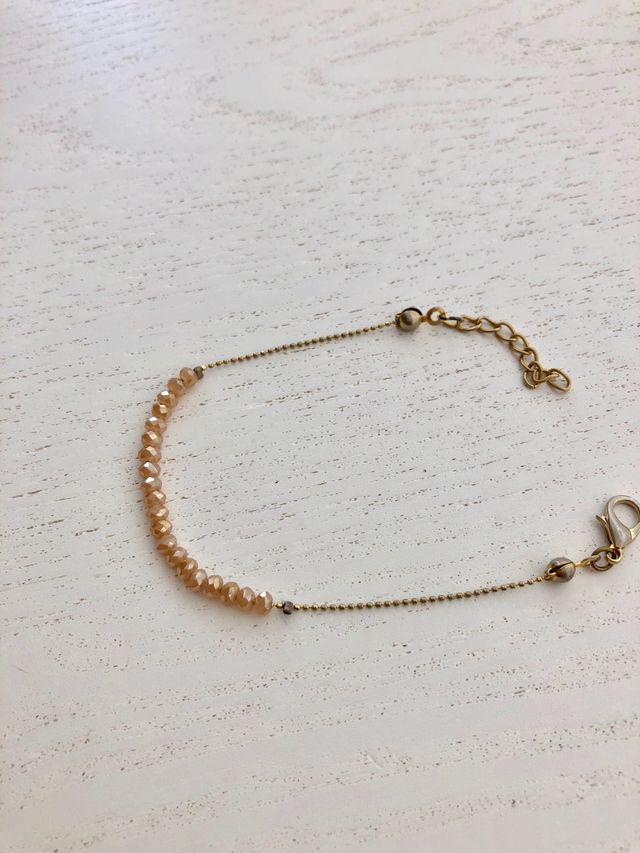 Pulsera Swarovski color ambar.