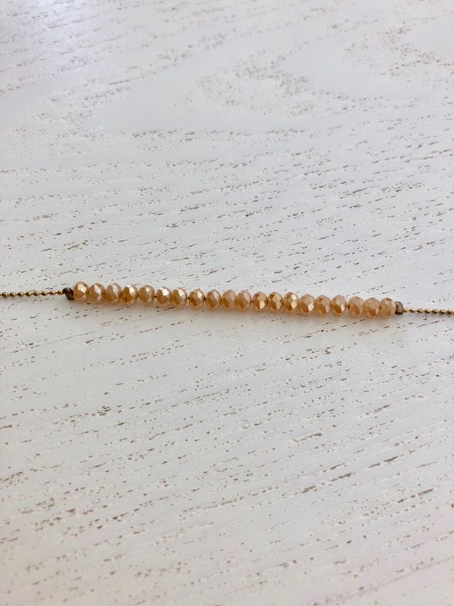 Pulsera Swarovski color ambar.