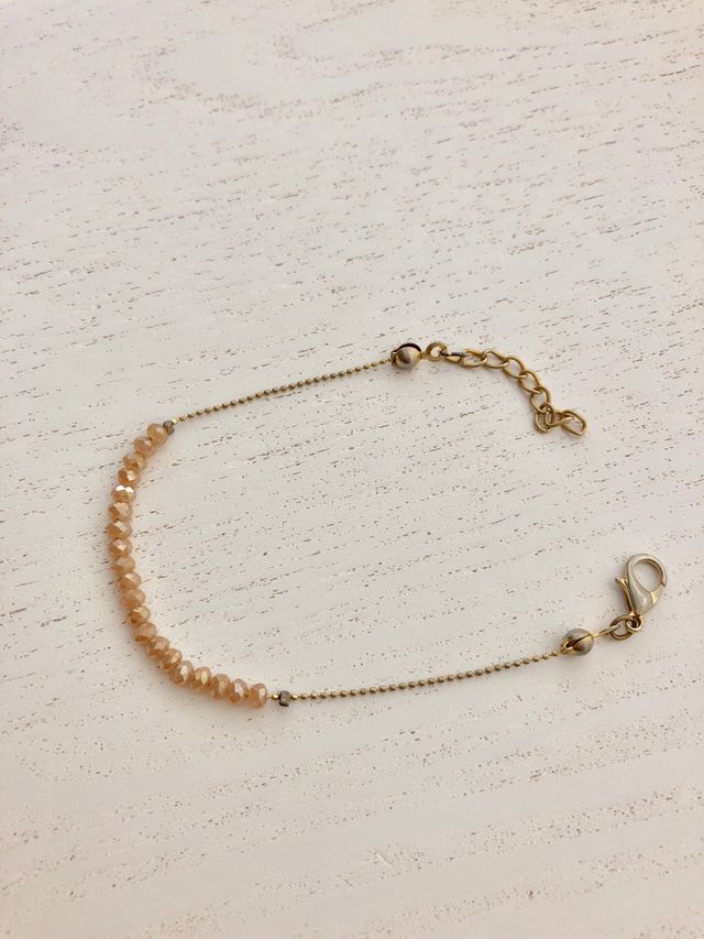 Pulsera Swarovski color ambar.