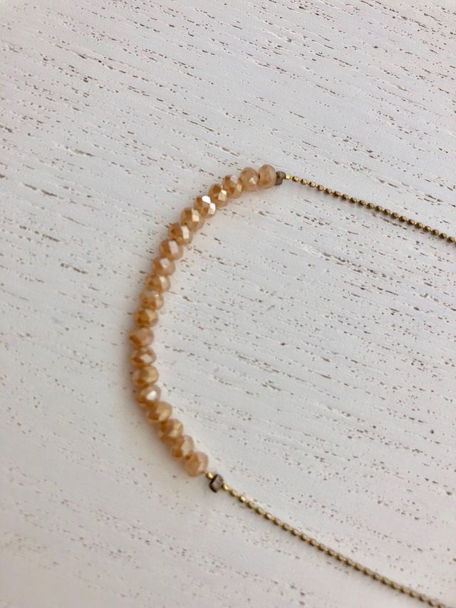 Pulsera Swarovski color ambar.