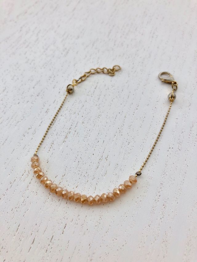 Pulsera Swarovski color ambar.