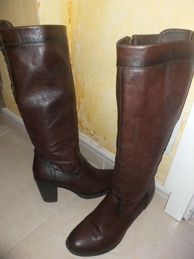 botas de piel poco uso