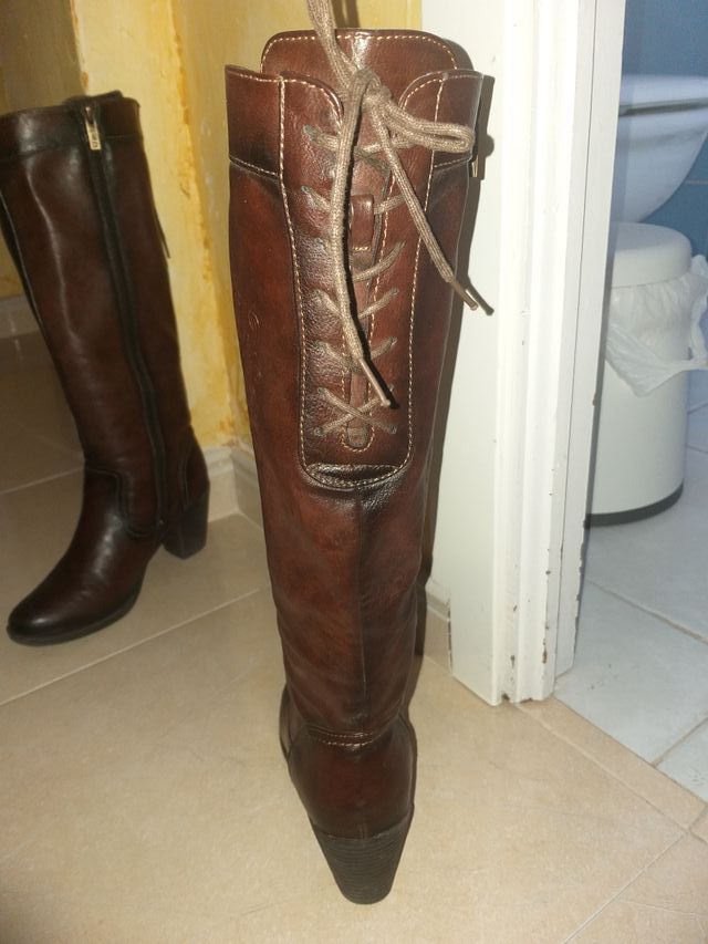 botas de piel poco uso