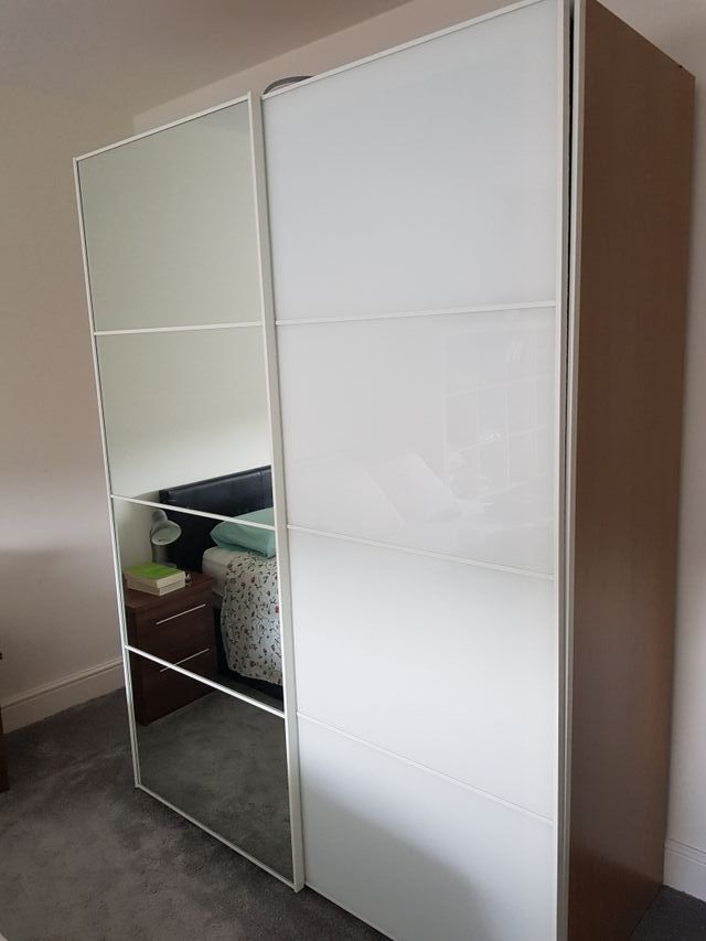 Pax Ikea Wardrobe With One Mirror Door Second Hand For 200