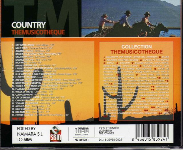Compilación COUNTRY CD música