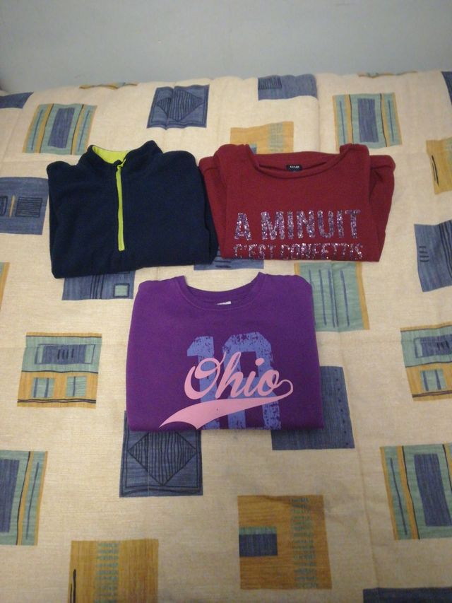 lote 3 sudaderas, talla 4/6