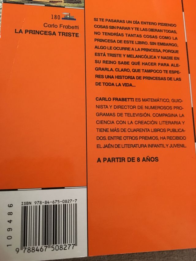 "La princesa triste" 5ª edición sm