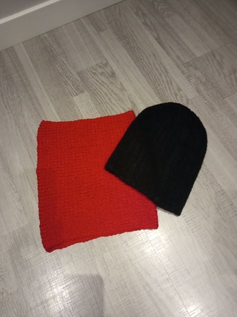 conjunto cuello y gorro