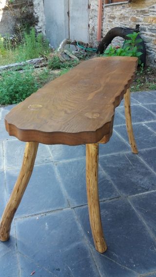 Banco de madera rústico de segunda mano en WALLAPOP