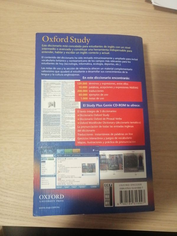Diccionario Oxford Study. 
